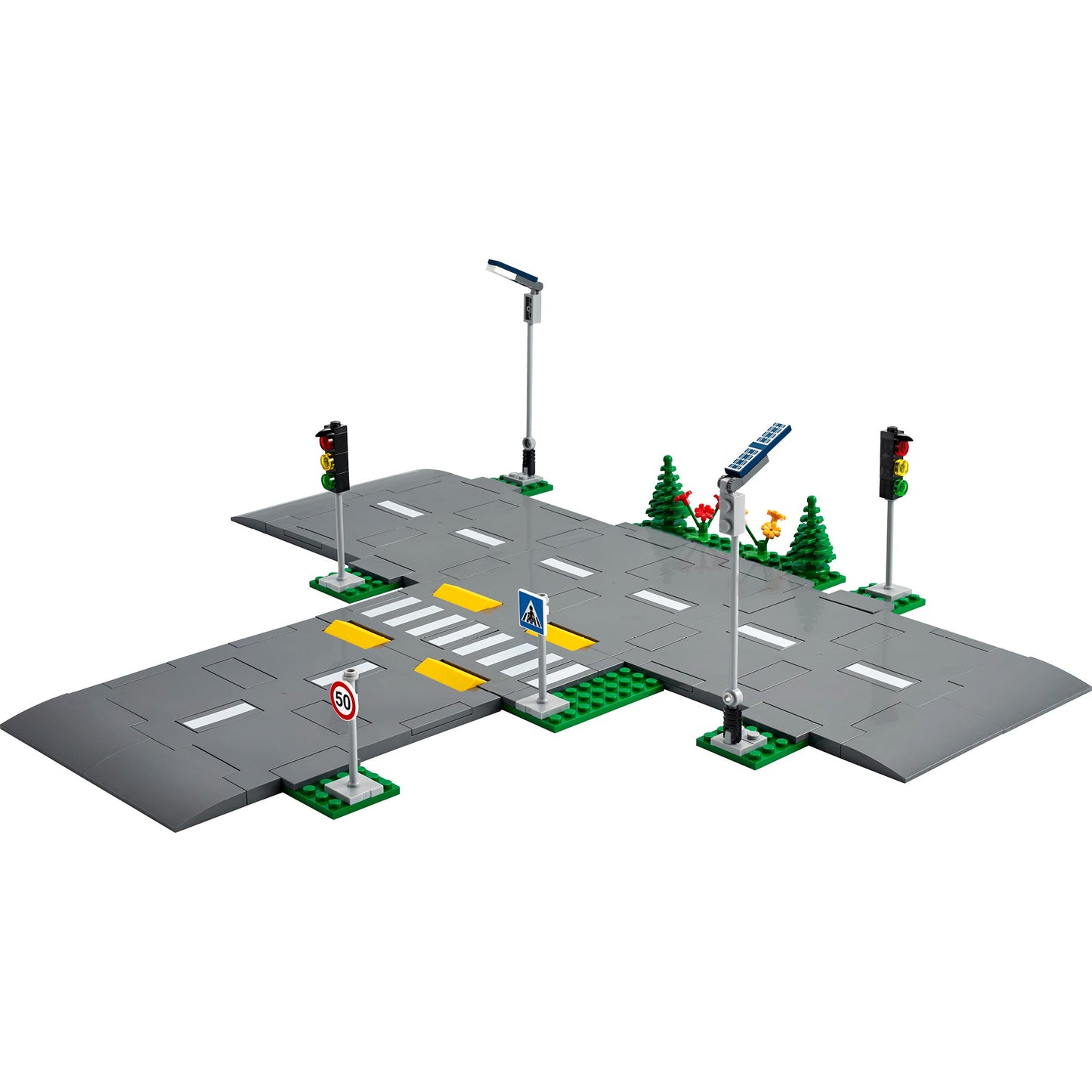 LEGO® City Road Plates - Bộ Miếng Ghép Lộ Trình Thành Phố - LEGO 60304 - Hình ảnh chi tiết 2