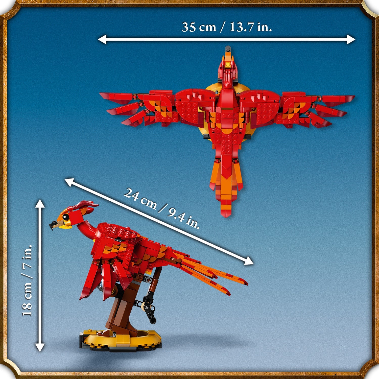 LEGO® Harry Potter Fawkes, Dumbledore’s Phoenix - Mô Hình Lắp Ráp Phượng Hoàng - LEGO 76394 - Hình ảnh bổ sung 8