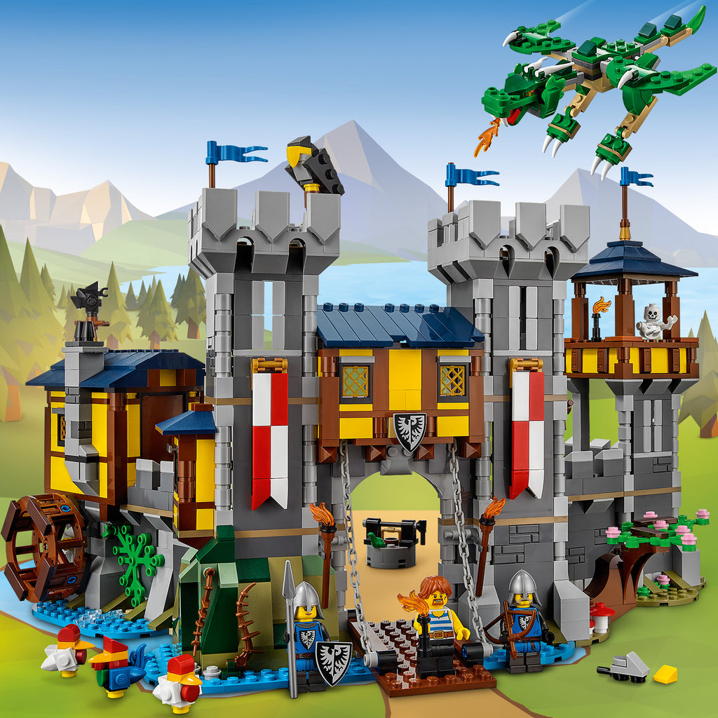 LEGO® Creator 3-in-1 Medieval Castle - Mô Hình Lắp Ráp Lâu Đài Trung Cổ LEGO 31120 LEGO - ảnh 4 - Bộ đồ chơi LEGO