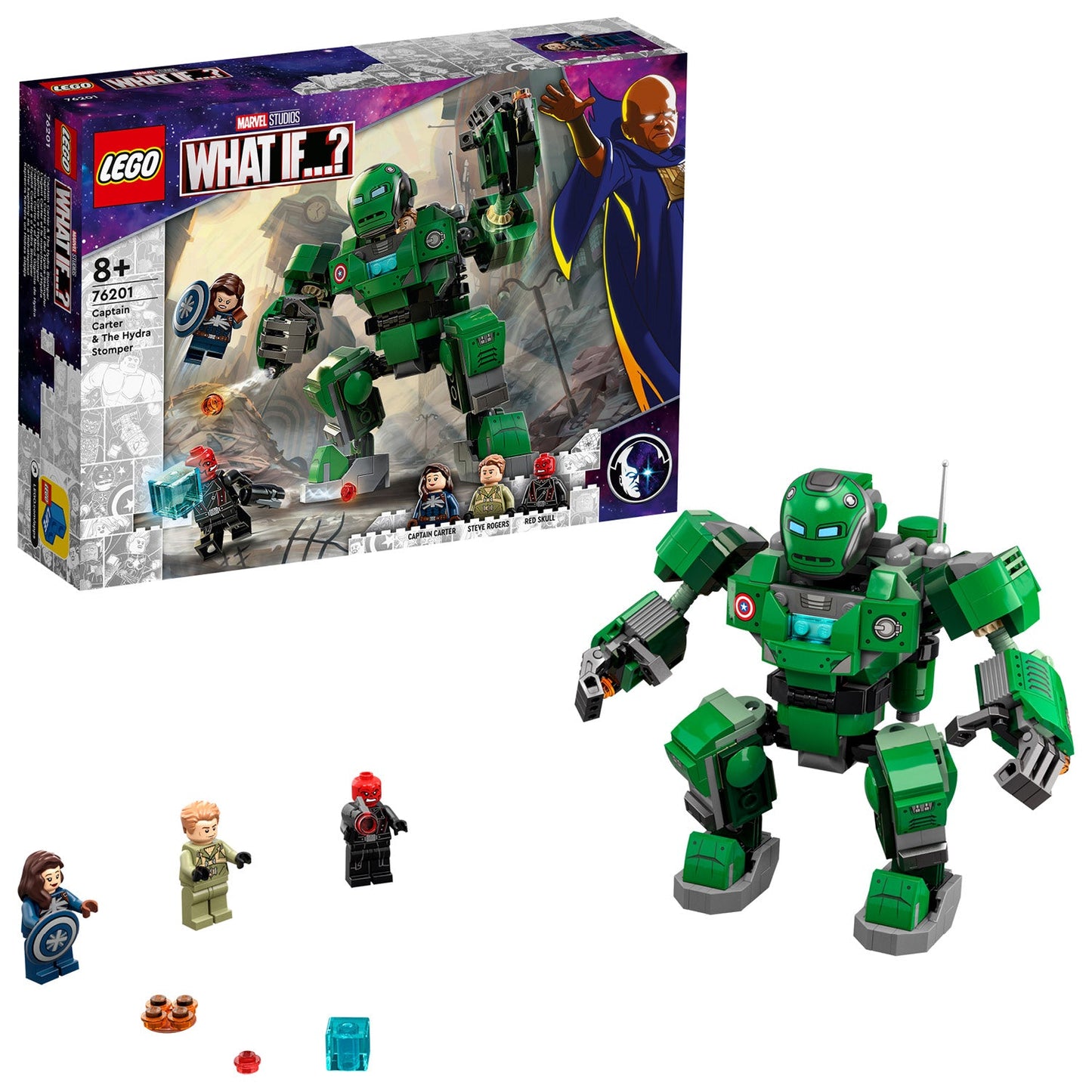 LEGO® Marvel Captain Carter & The Hydra Stomper Đồ Chơi Lắp Ráp Robot Mech 76201 LEGO - ảnh 3 - Lego