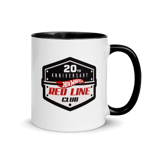 Hot Wheels® Red Line Club® 20th Anniversary Badge Logo Mug - Ly Sứ Kỷ Niệm 20 Năm Mattel RLC