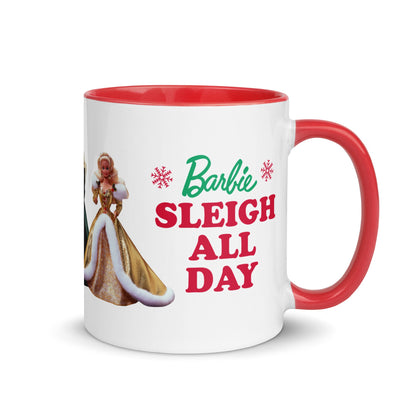 Barbie Vintage Sleigh All Day Mug - Ly Sứ Cao Cấp Phiên Bản Giáng Sinh Mattel