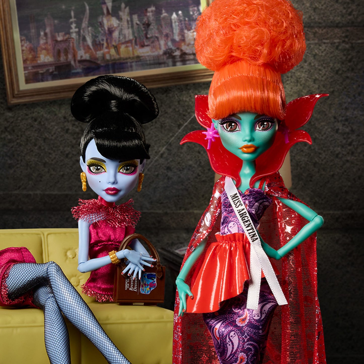 Monster High® Skullector™ Beetlejuice Afterlife Waiting Room Doll 2-Pack