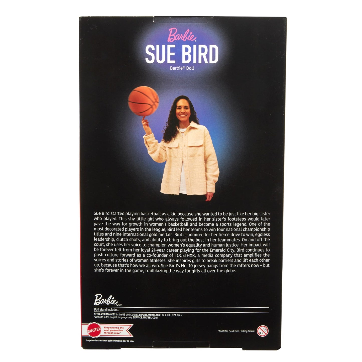 Barbie Inspiring Women Sue Bird Doll - Búp bê Sưu tầm Vận động viên Bóng rổ - Mattel HJW97