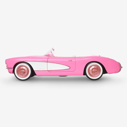 Barbie The Movie Pink Corvette Convertible - Xe Mui Trần Sưu Tầm Mattel - Hình ảnh chi tiết 2