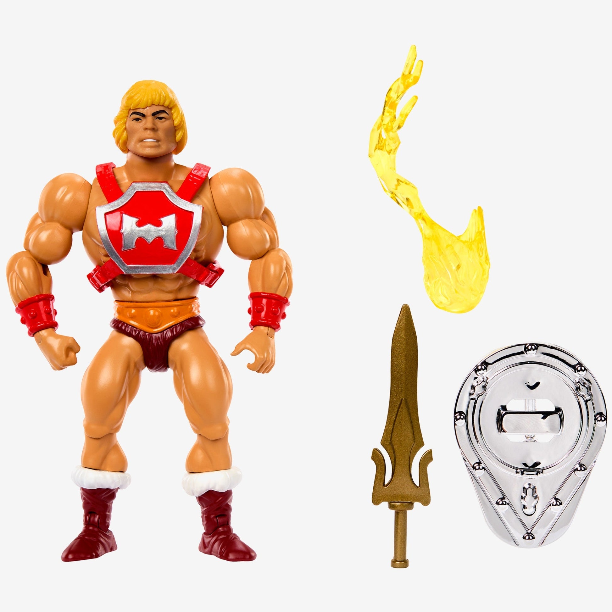 Masters of the Universe Origins Thunder Punch He-Man Deluxe Action Figure - Mô Hình Hành Động Cao Cấp - Mattel HKM81 - Hình ảnh bổ sung 6