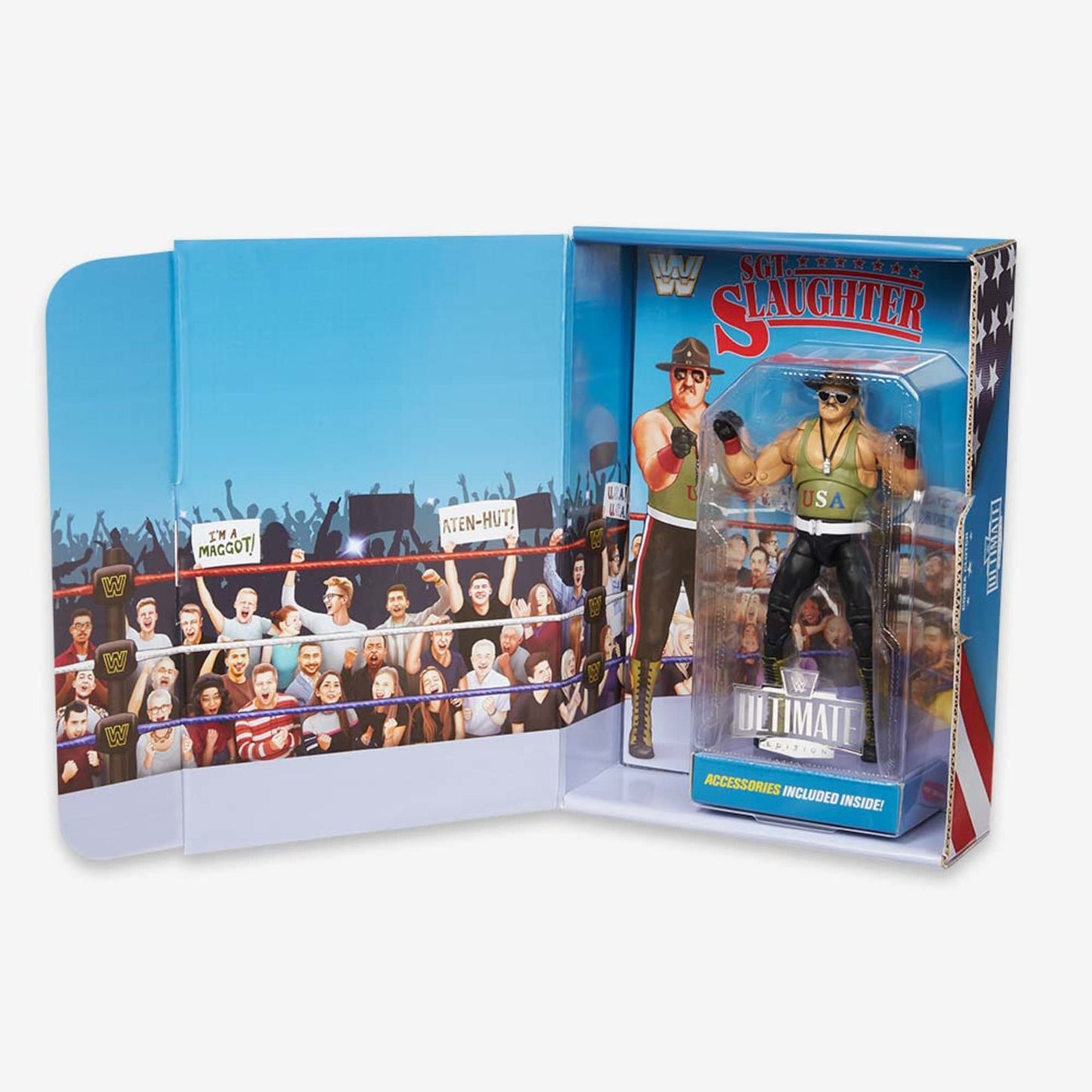 WWE Ultimate Edition Sgt. Slaughter action figure - Mô hình hành động Mattel - Hình ảnh bổ sung 8