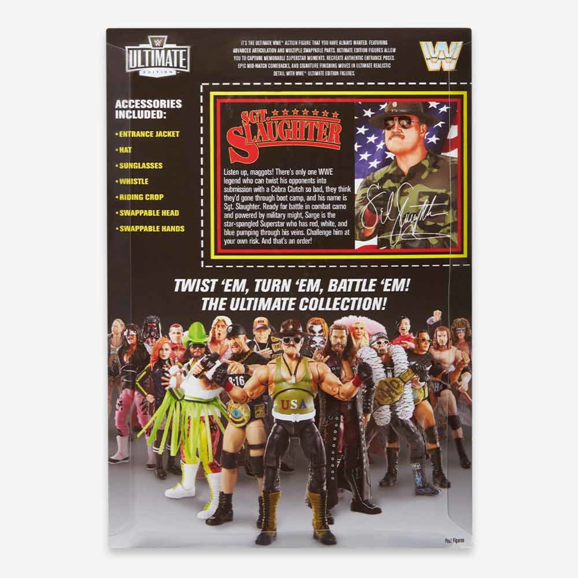 WWE Ultimate Edition Sgt. Slaughter action figure - Mô hình hành động Mattel - Hình ảnh bổ sung 7