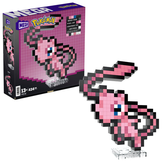 MEGA Pokémon Mew Building Set - Bộ Đồ Chơi Lắp Ráp Mô Hình Pixel Art - MEGA HWR80