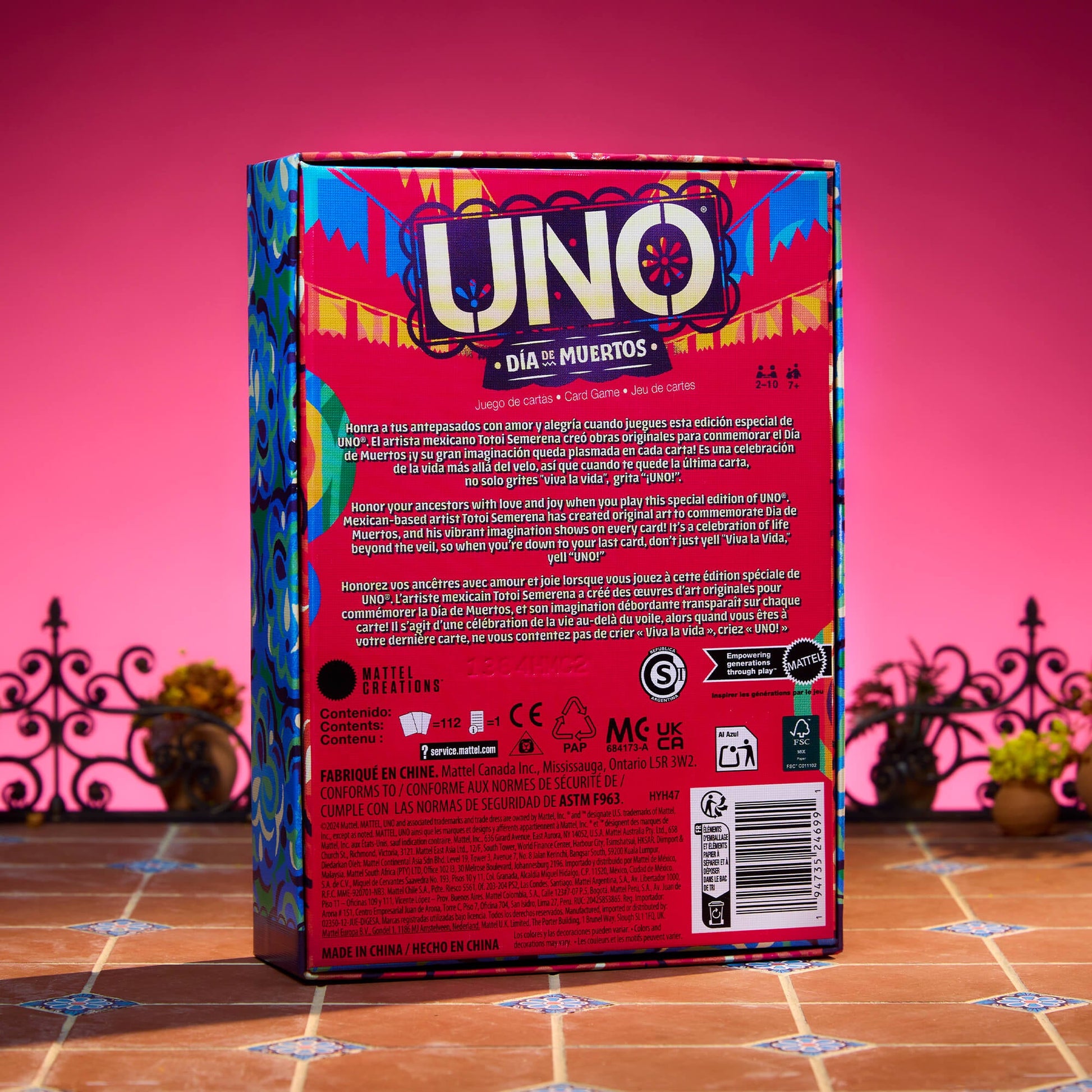 UNO Canvas Día de Muertos Card Game - Trò Chơi Bài Nghệ Thuật - Mattel Creations Mattel - ảnh 5 - Card Game