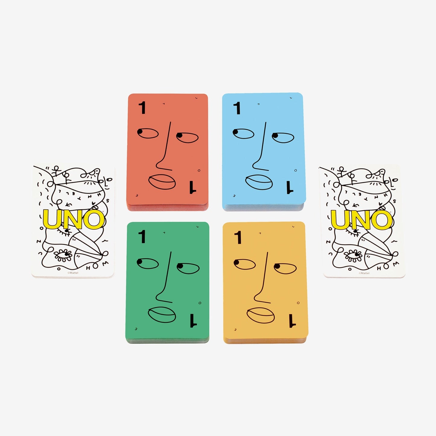 Shantell Martin x UNO Artiste Series Deck - Bộ bài thẻ bài nghệ thuật sưu tầm - Mattel HRL29 Mattel - ảnh 3 - Board games thẻ