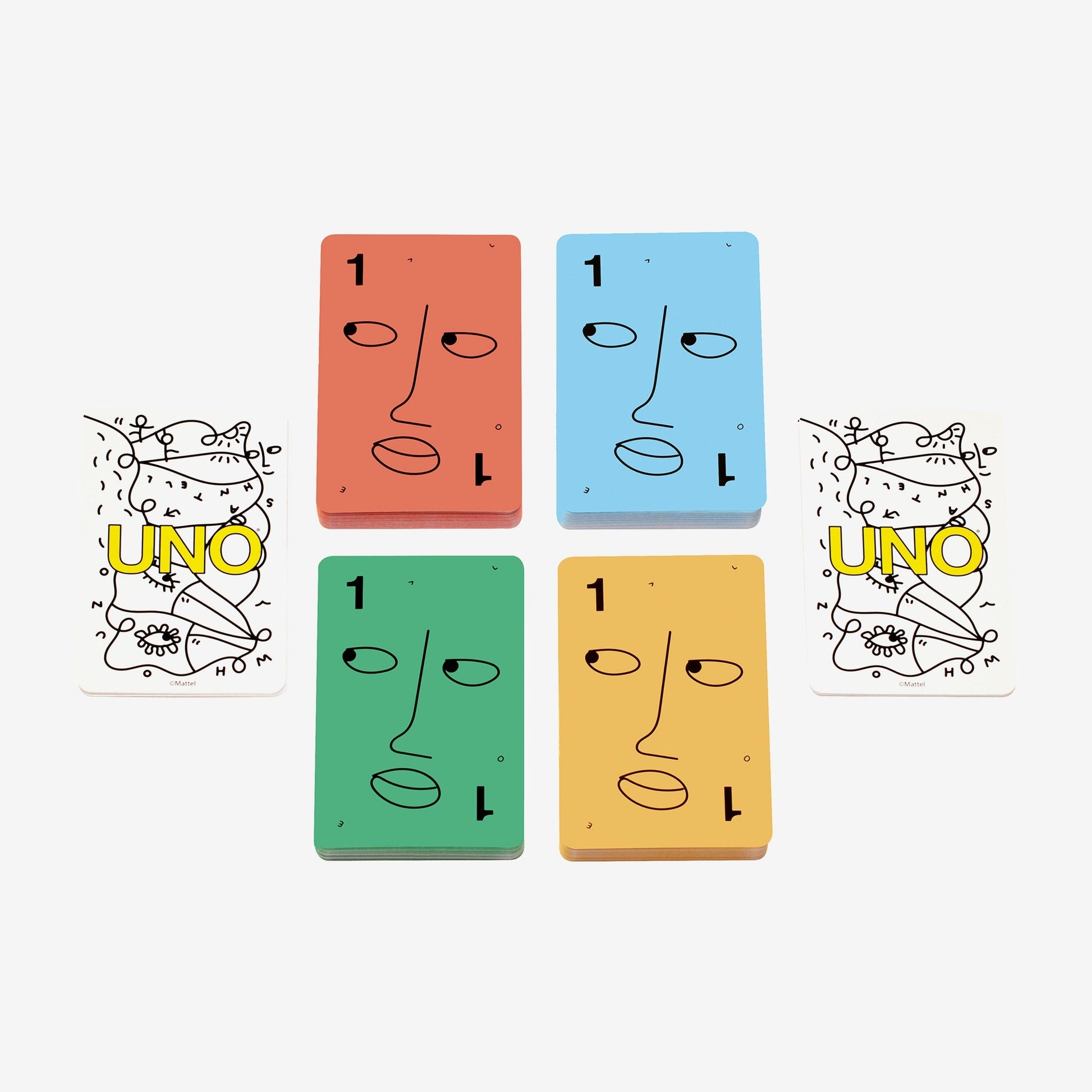 Shantell Martin x UNO Artiste Series Deck - Bộ bài thẻ bài nghệ thuật sưu tầm - Mattel HRL29 Mattel - ảnh 3 - Board games thẻ