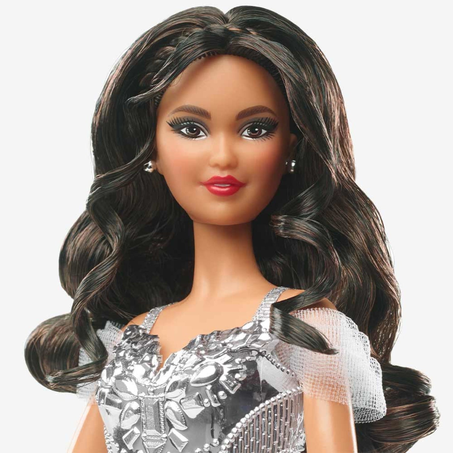 2021 Holiday Barbie Doll, Brunette Curly Hair - Búp bê sưu tầm - Barbie Signature