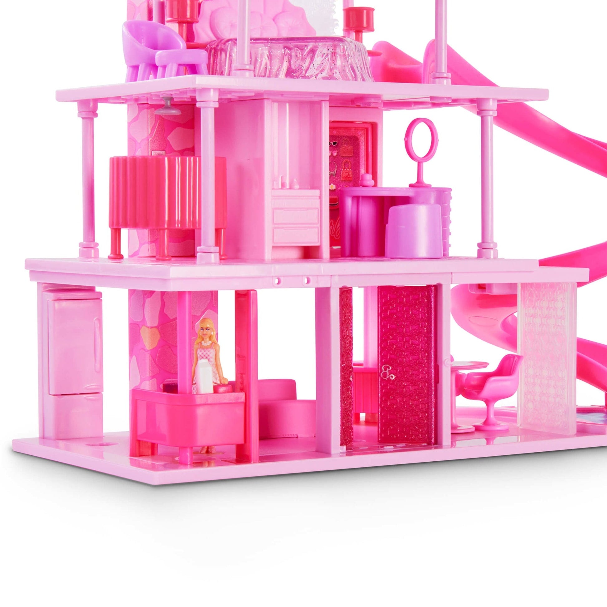Barbie The Movie Mini DreamHouse Playset - Nhà Búp Bê Mini Sưu Tầm - Mattel JCB29 - Góc nhìn khác 3