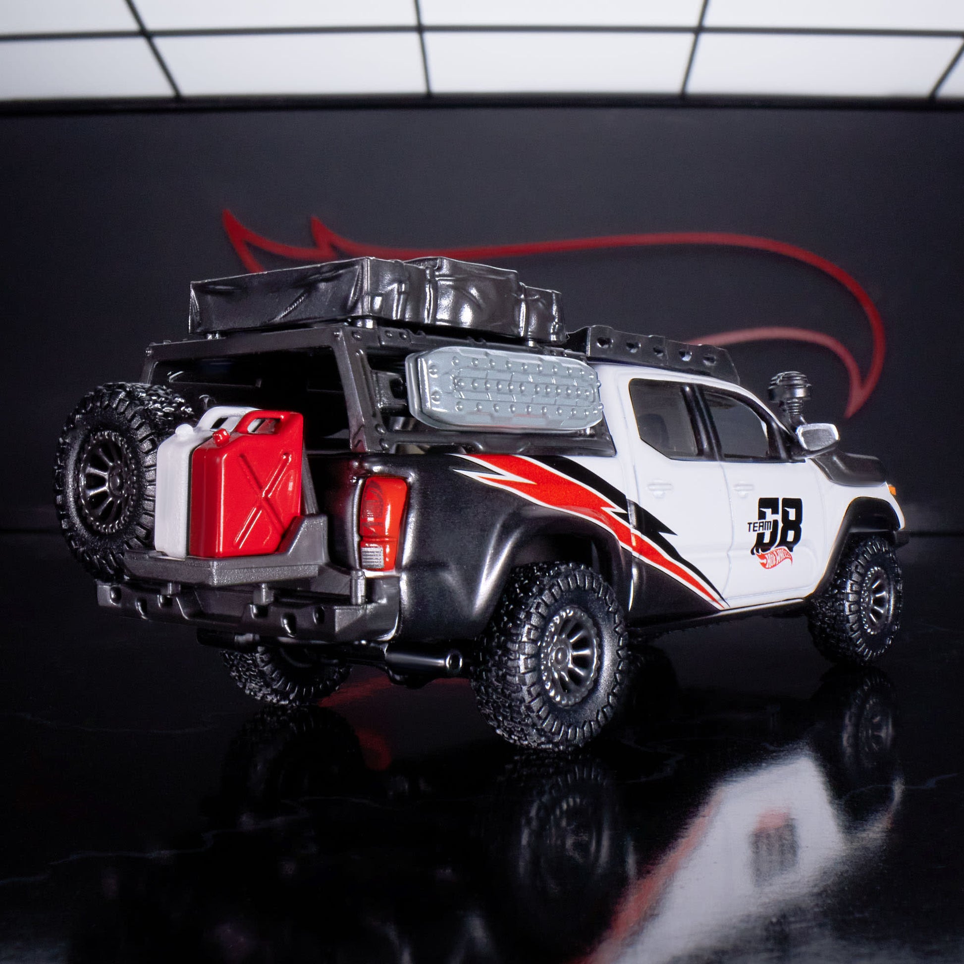 Hot Wheels Elite 64 Mod Shop '17 Toyota Tacoma Xe Mô Hình Kim Loại Hot Wheels - Góc nhìn khác 3