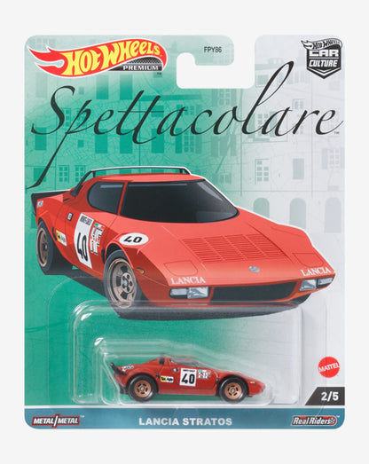 Hot Wheels Premium Car Culture Spettacolare – Lancia Stratos Mô Hình Xe Sưu Tầm 1:64 Mattel - Hình ảnh sản phẩm