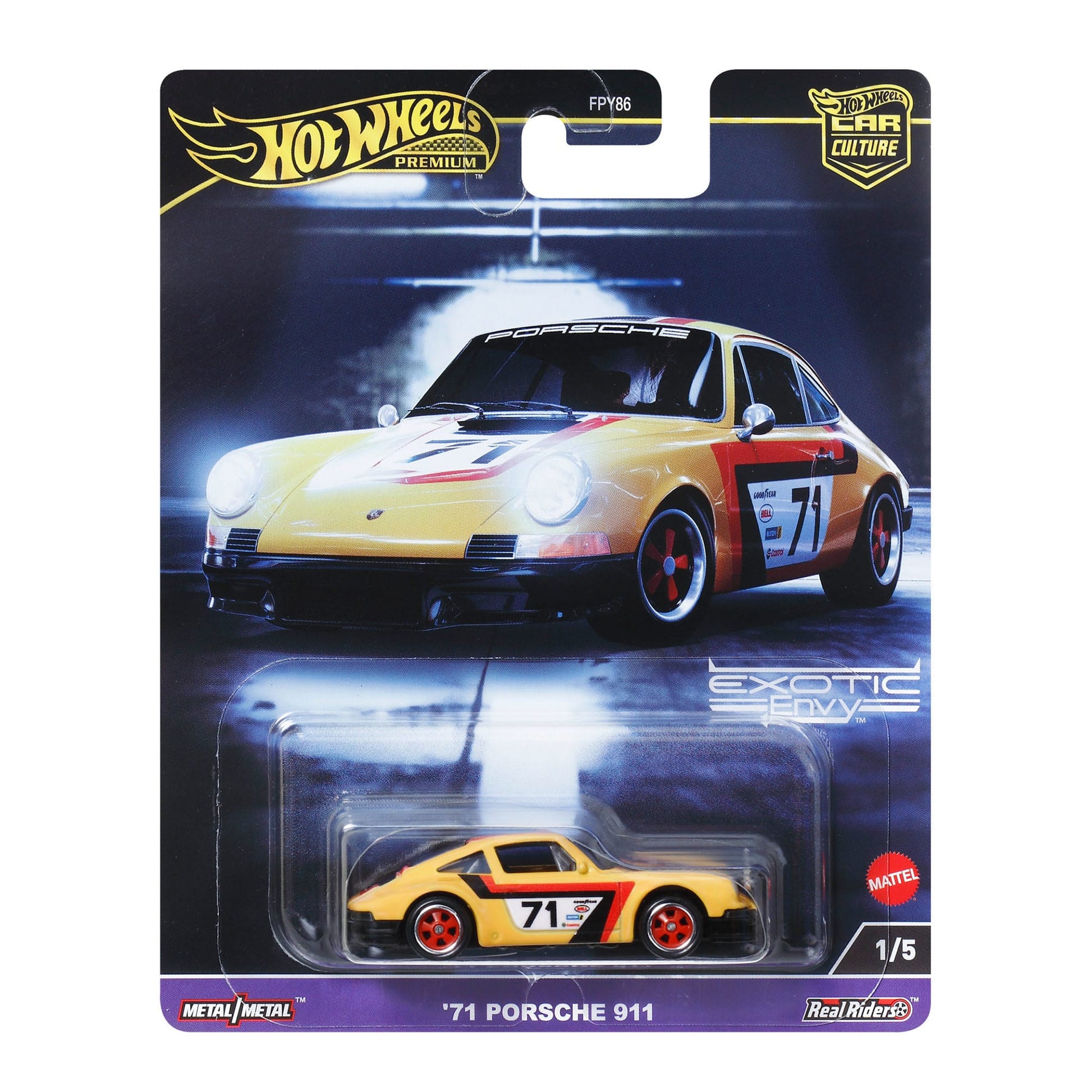 Hot Wheels Car Culture Circuit Legends '71 Porsche 911 - Xe Mô Hình Tỷ Lệ 1:64 Cao Cấp - Mattel - Hình ảnh sản phẩm