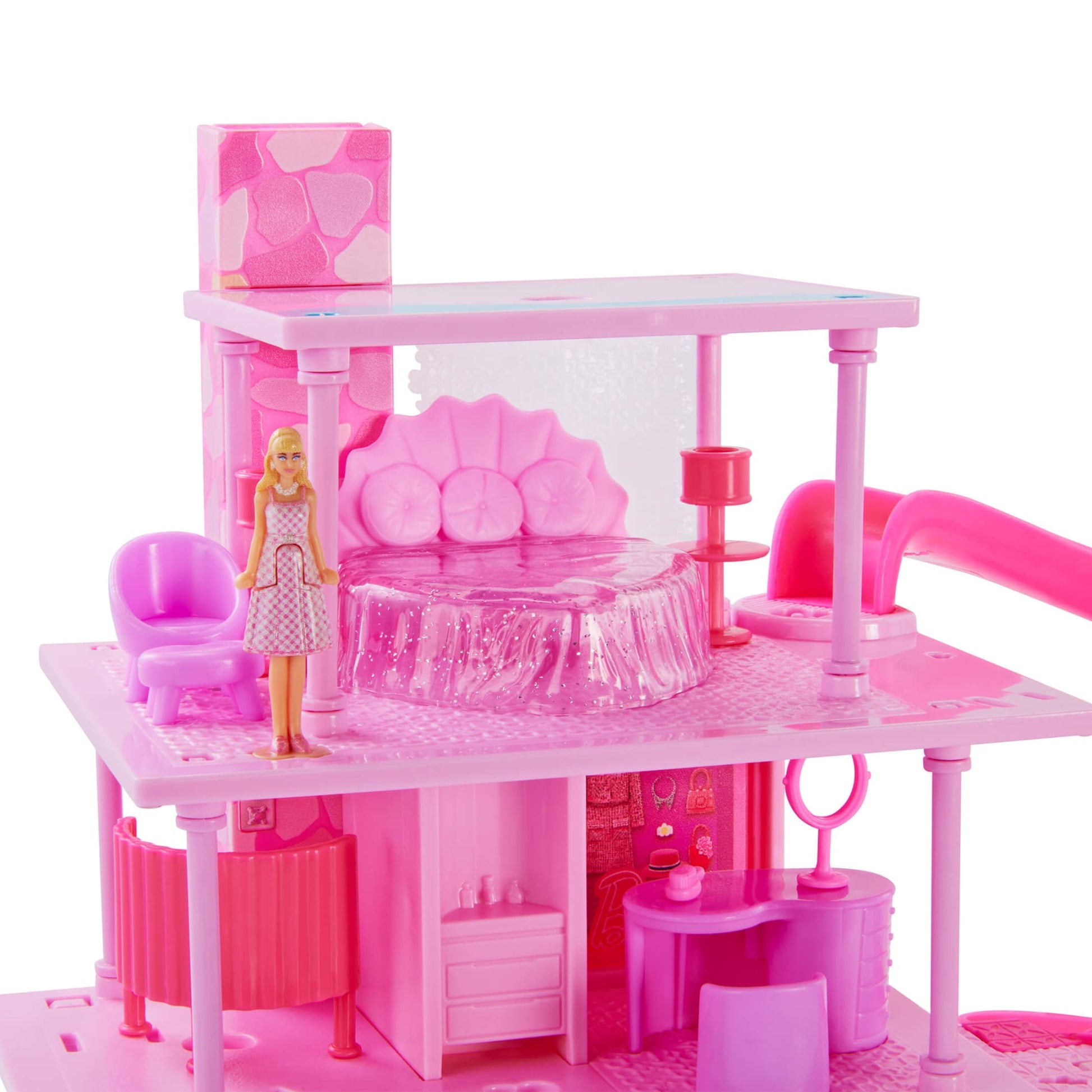 Barbie The Movie Mini DreamHouse Playset - Nhà Búp Bê Mini Sưu Tầm - Mattel JCB29 - Hình ảnh bổ sung 5