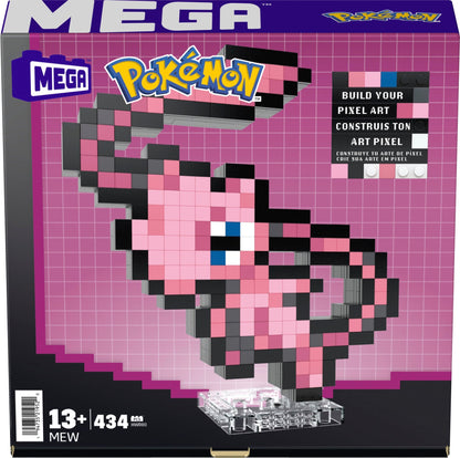 MEGA Pokémon Mew Building Set - Bộ Đồ Chơi Lắp Ráp Mô Hình Pixel Art - MEGA HWR80