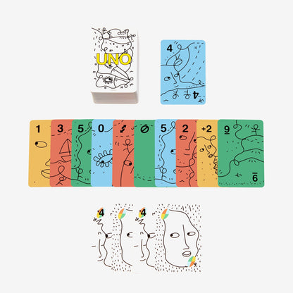 Shantell Martin x UNO Artiste Series Deck - Bộ bài thẻ bài nghệ thuật sưu tầm - Mattel HRL29 Mattel - ảnh 1 - Board games thẻ