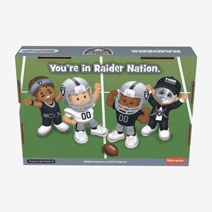 Little People Collector x NFL Las Vegas Raiders Set - Bộ Mô Hình Cầu Thủ & Cổ Động Viên NFL Mattel Fisher-Price