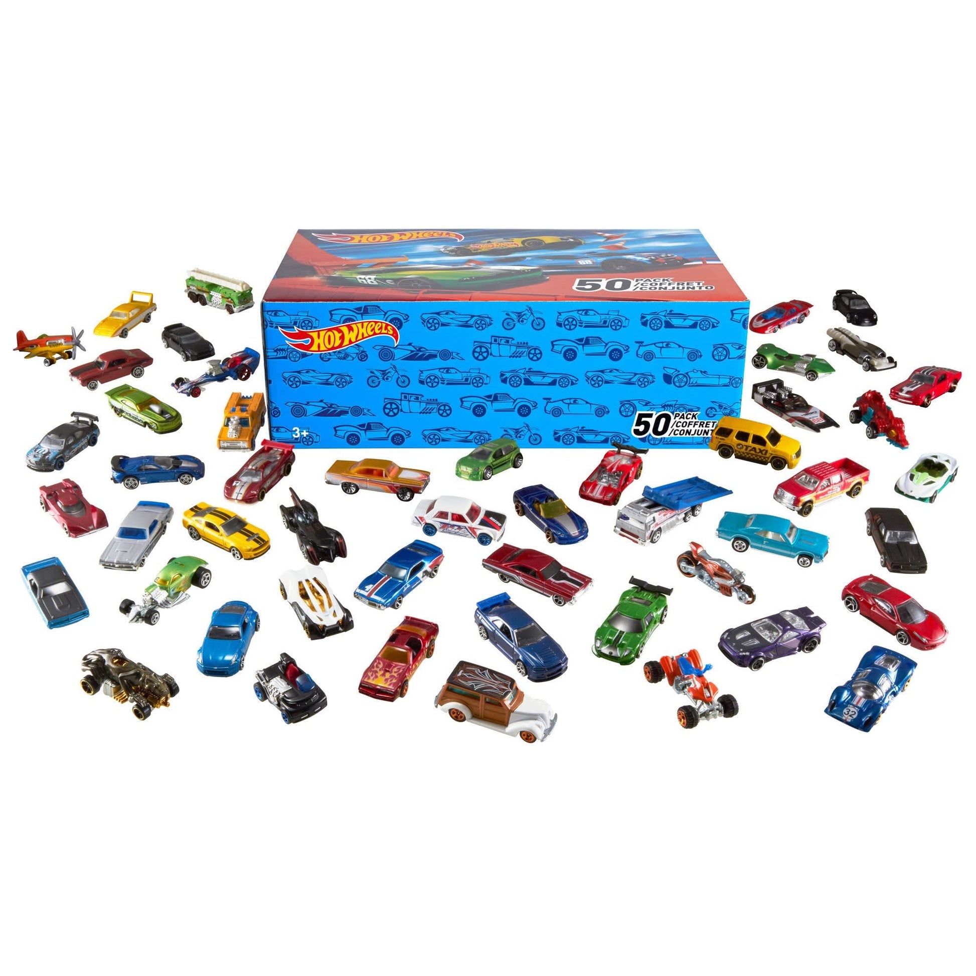 Hot Wheels Mainline 100-Car Case Pack - Bộ 100 Xe Mô Hình Sưu Tầm Mattel - Góc nhìn khác 3