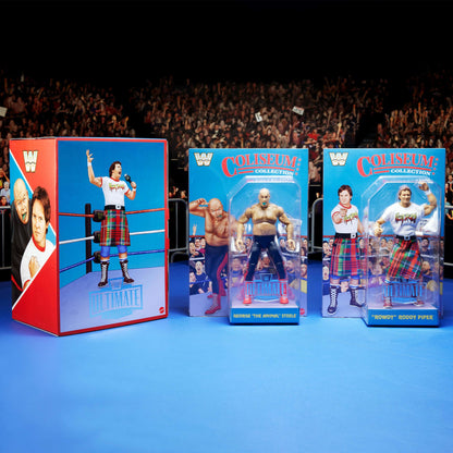 WWE Ultimate Edition Coliseum Collection "Rowdy" Roddy Piper & George "The Animal" Steele 2-Pack - Bộ 2 Mô Hình Action Figure