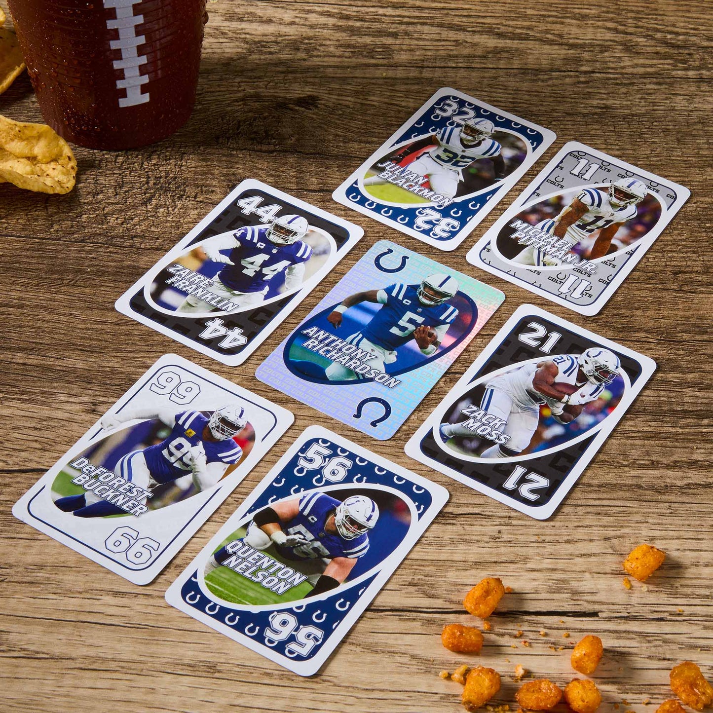 UNO Fandom NFL Indianapolis Colts Game Deck - Board Game Thẻ Bài Thể Thao - Mattel - Hình ảnh bổ sung 4