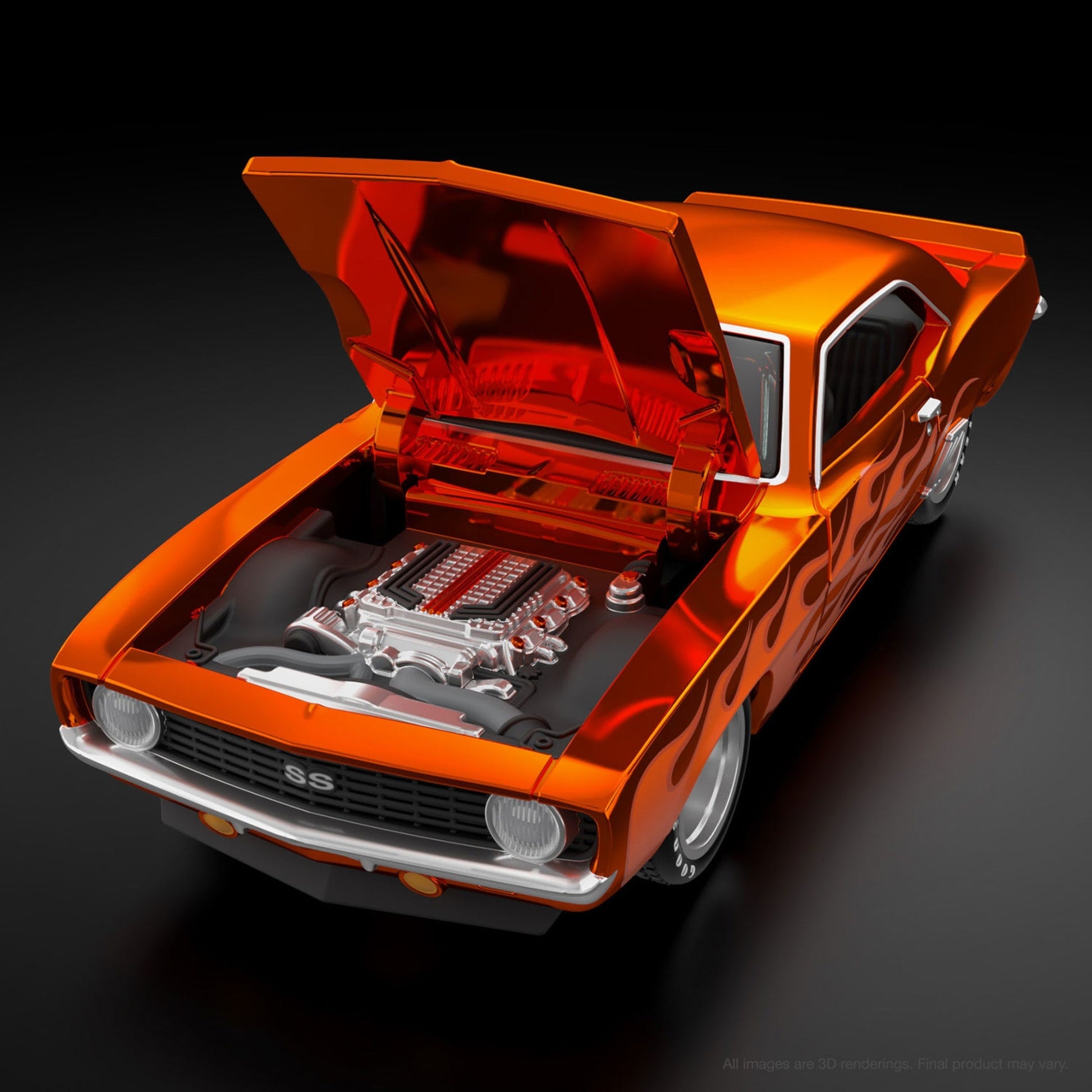RED LINE CLUB sELECTIONs ’69 CHEVY CAMARO SS - Xe Mô Hình Hot Wheels RLC 1:64 - Hình ảnh chi tiết 2