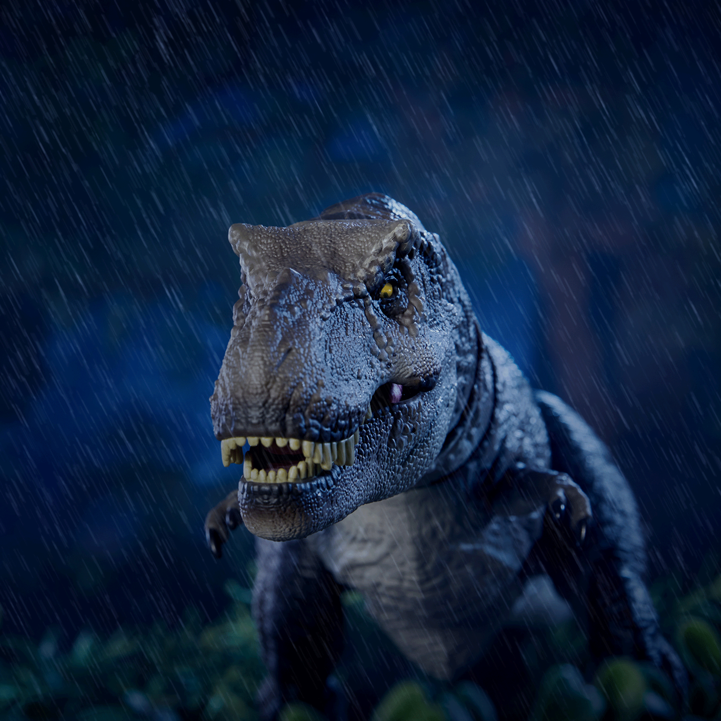 Jurassic World Hammond Collection Outhouse Chaos Set - Bộ Đồ Chơi Mô Hình Khủng Long T-Rex và Nhân Vật - Mattel