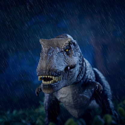 Jurassic World Hammond Collection Outhouse Chaos Set - Bộ Đồ Chơi Mô Hình Khủng Long T-Rex và Nhân Vật - Mattel