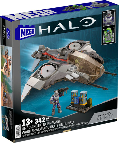 MEGA Halo UNSC Arctic Burn Wasp Building Toy Kit - Mô Hình Lắp Ráp Máy Bay Wasp - MEGA Mattel