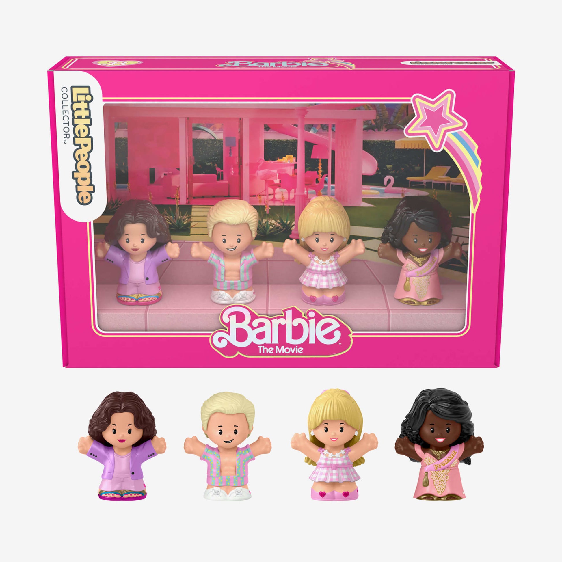 Little People Collector Barbie The Movie Special Edition Set - Bộ 4 Mô Hình Figure Sưu Tầm - Mattel HRK97 - Hình ảnh sản phẩm