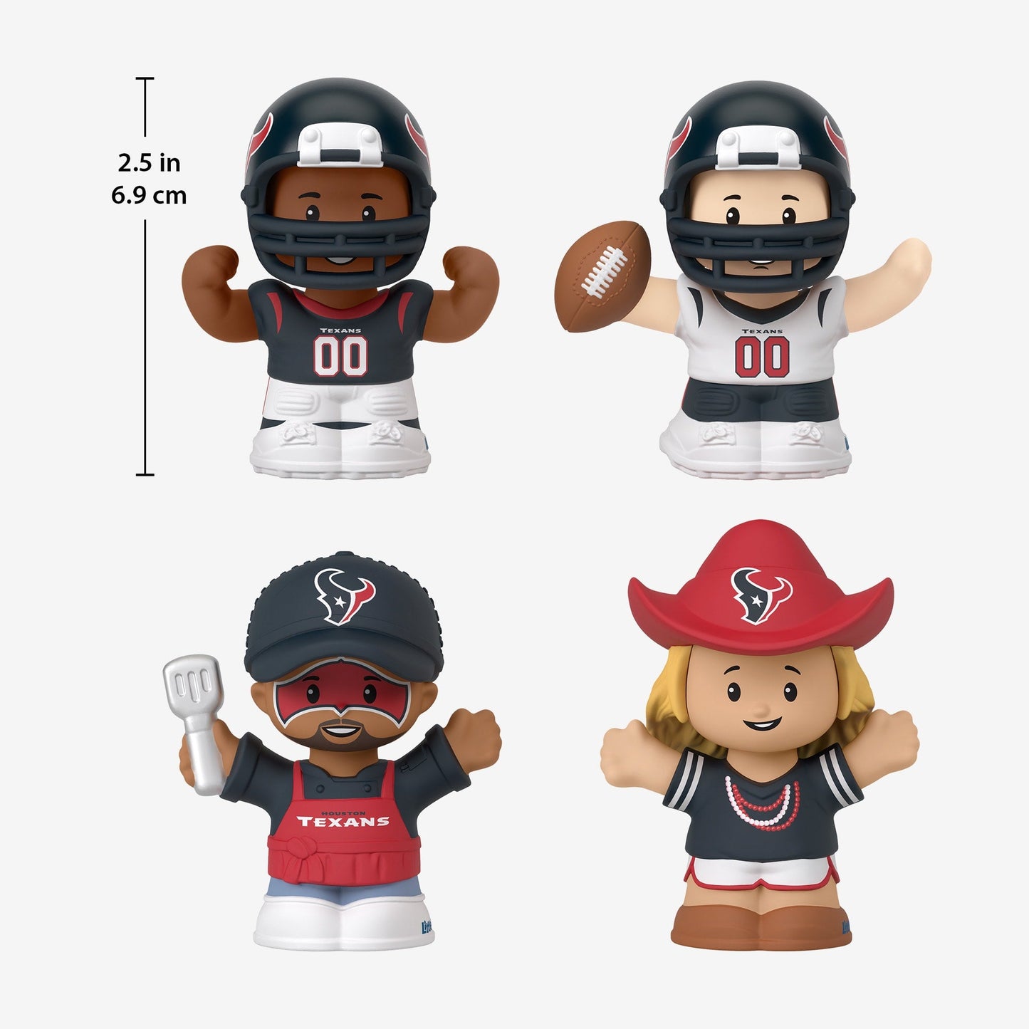 Little People Collector x NFL Houston Texans Set - Bộ Mô Hình Đồ Chơi Sưu Tầm Thể Thao - Mattel - Hình ảnh bổ sung 8