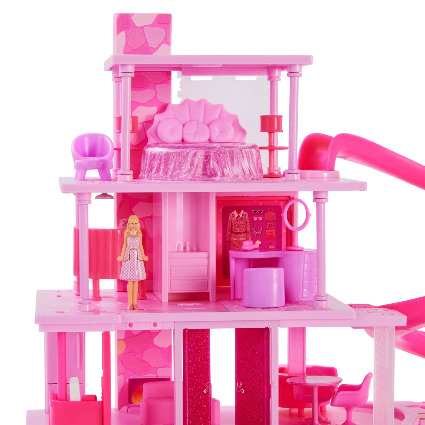 Barbie The Movie Mini DreamHouse Playset - Nhà Búp Bê Mini Sưu Tầm - Mattel JCB29 - Hình ảnh bổ sung 4
