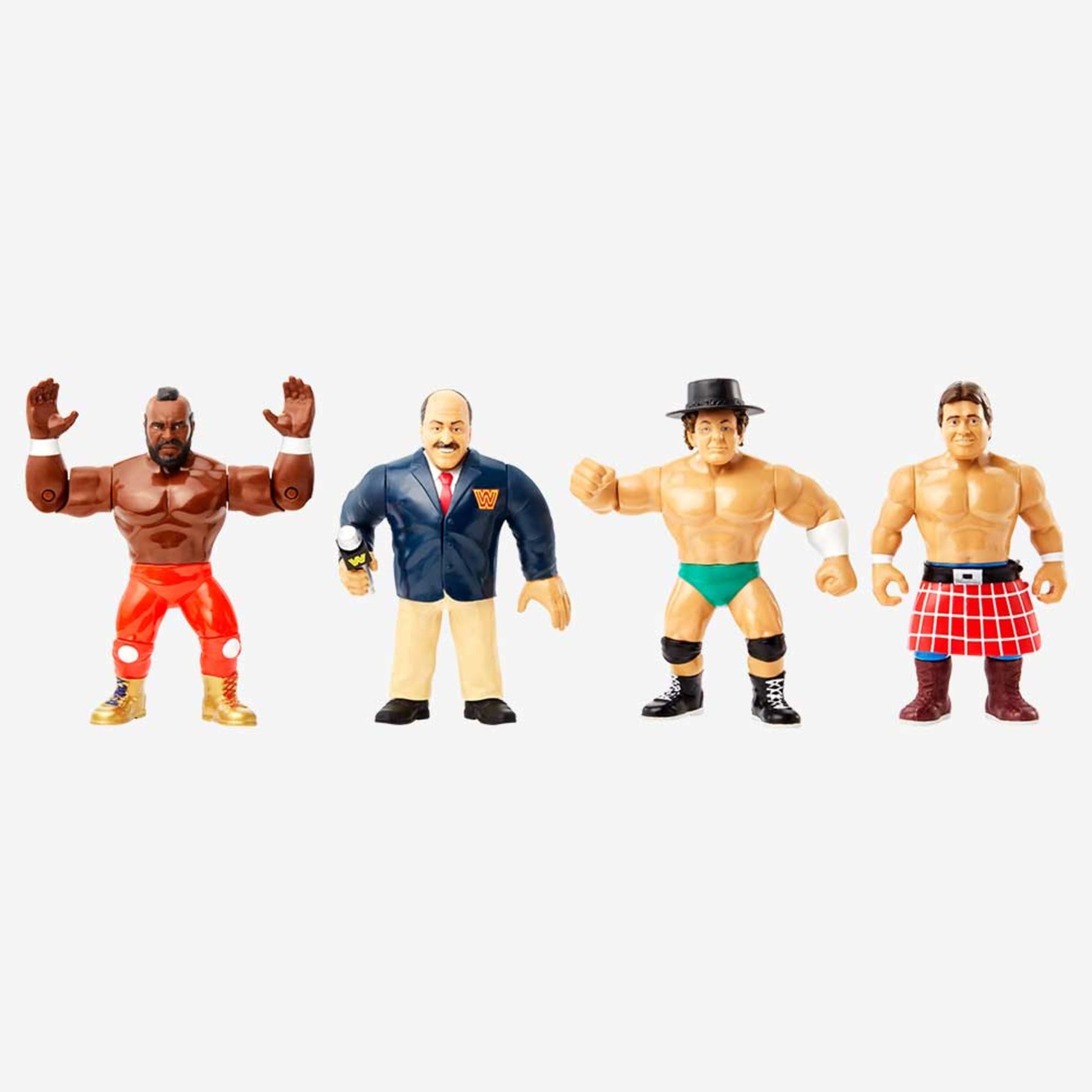 WWE Retro Figures Set Wave 1 - Bộ 4 Mô Hình Đấu Sĩ Huyền Thoại - Mattel Creations - Hình ảnh sản phẩm