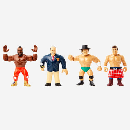 WWE Retro Figures Set Wave 1 - Bộ 4 Mô Hình Đấu Sĩ Huyền Thoại - Mattel Creations - Hình ảnh sản phẩm