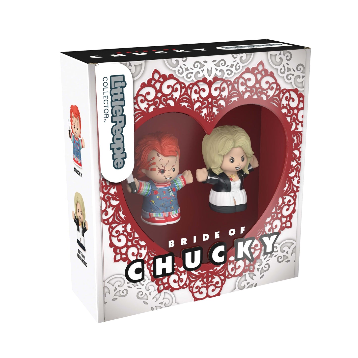 Little People Collector Bride of Chucky Movie Special Edition Set - Mô hình Figure Chucky & Tiffany - Mattel (HYM23) - Hình ảnh bổ sung 9