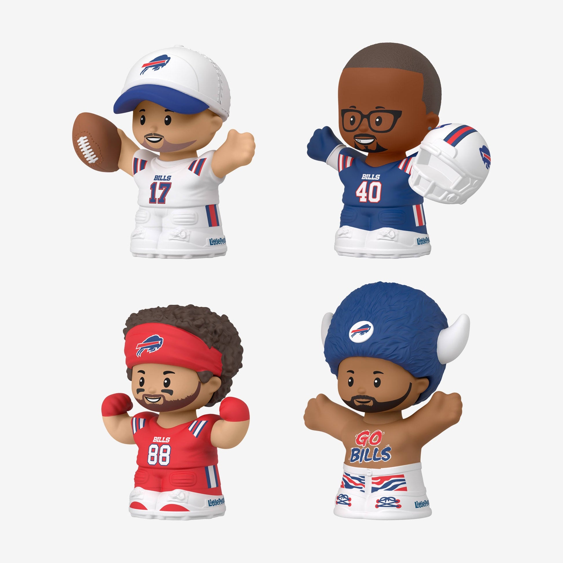 Little People Collector x NFL Buffalo Bills Set - Bộ Mô Hình Nhân Vật Thể Thao - Mattel - Hình ảnh bổ sung 6