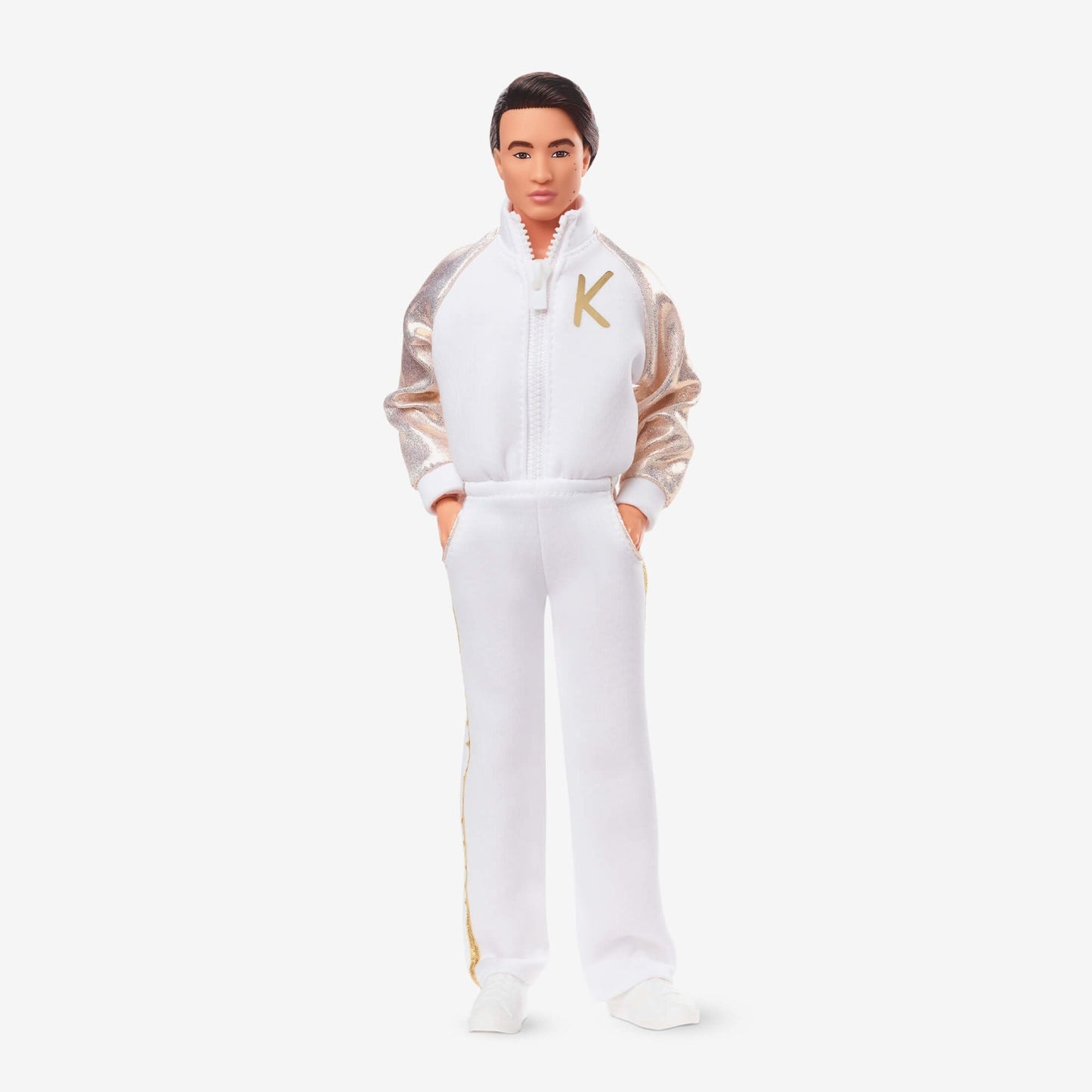 Ken Doll In White and Gold Tracksuit – Barbie The Movie Búp bê sưu tầm Mattel HPK04