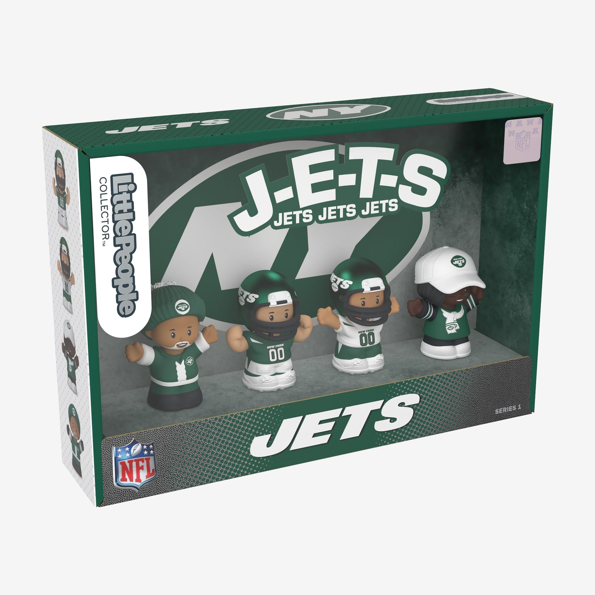Little People Collector x NFL New York Jets Set - Bộ Mô Hình Nhân Vật Sưu Tầm - Mattel HND14 Mattel - ảnh 1 - Action Figure S
