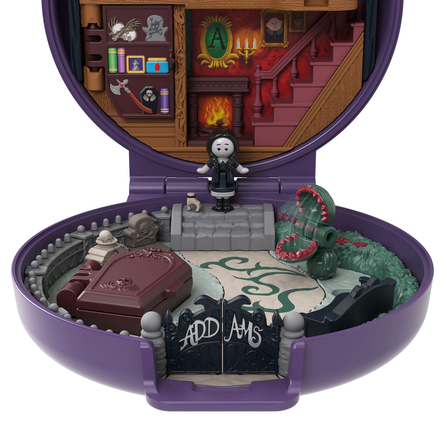 Polly Pocket Collector The Addams Family Compact - Đồ Chơi Mô Hình Sưu Tầm Mattel HXW25 - Góc nhìn khác 3