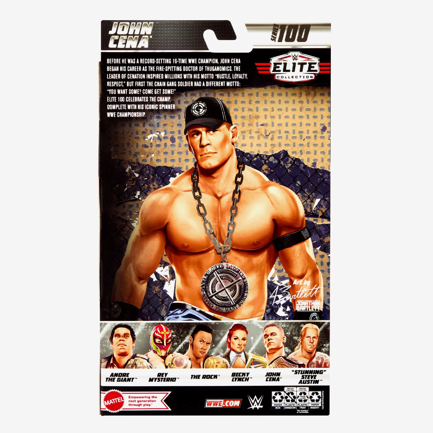 WWE Elite Collection John Cena Action Figure - Mô hình nhân vật John Cena - Mattel