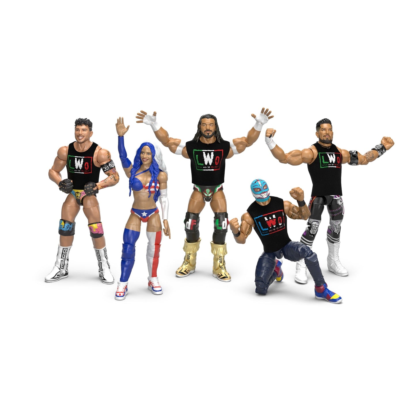 WWE Elite Collection Latino World Order (LWO) 5-Pack - Bộ 5 Mô Hình Action Figure Chính Hãng Mattel - Hình ảnh sản phẩm