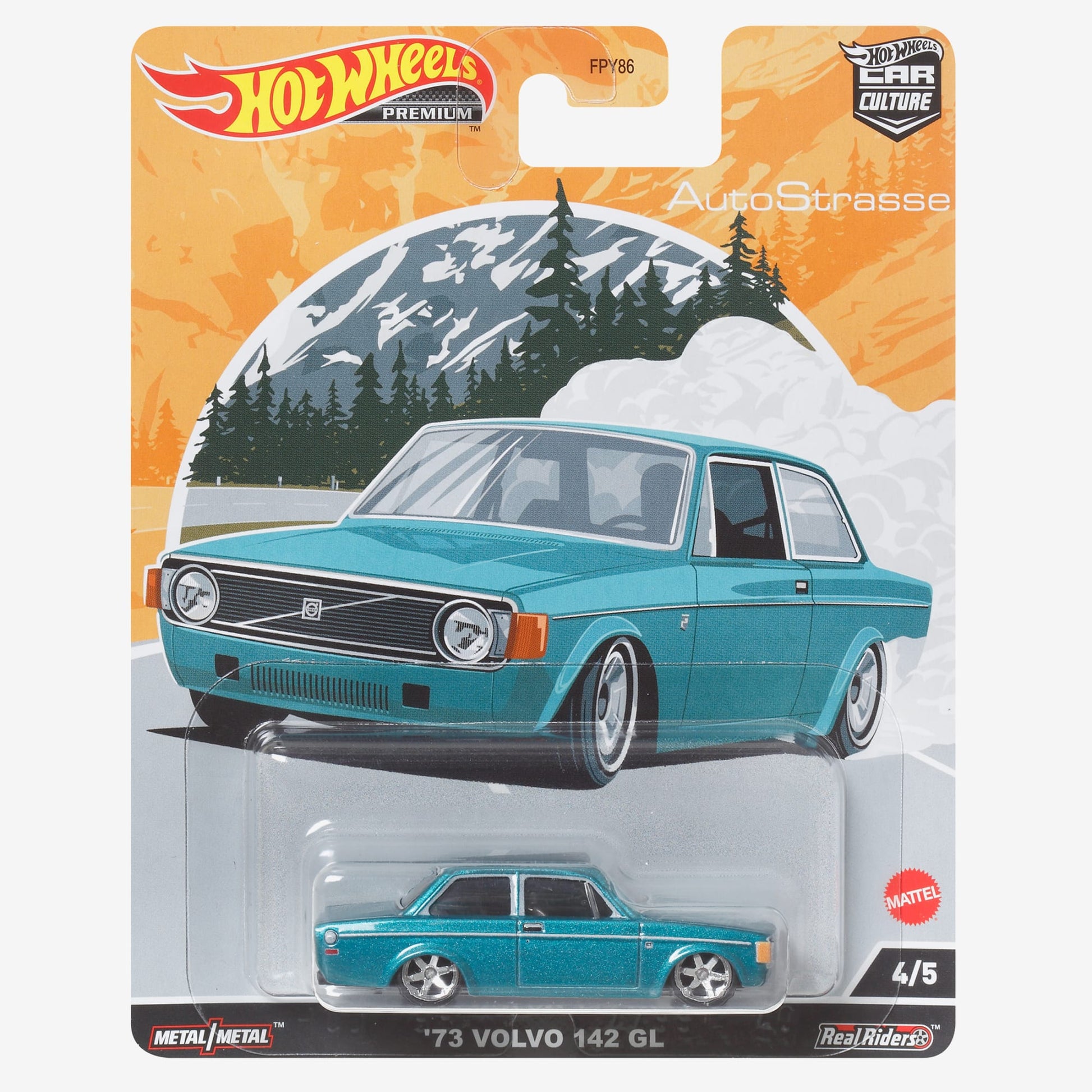 Hot Wheels Car Culture Circuit Legends Vehicles ’74 Volvo 142 GL - Xe Mô Hình Tỉ Lệ 1:64 - Hot Wheels - Góc nhìn khác 3