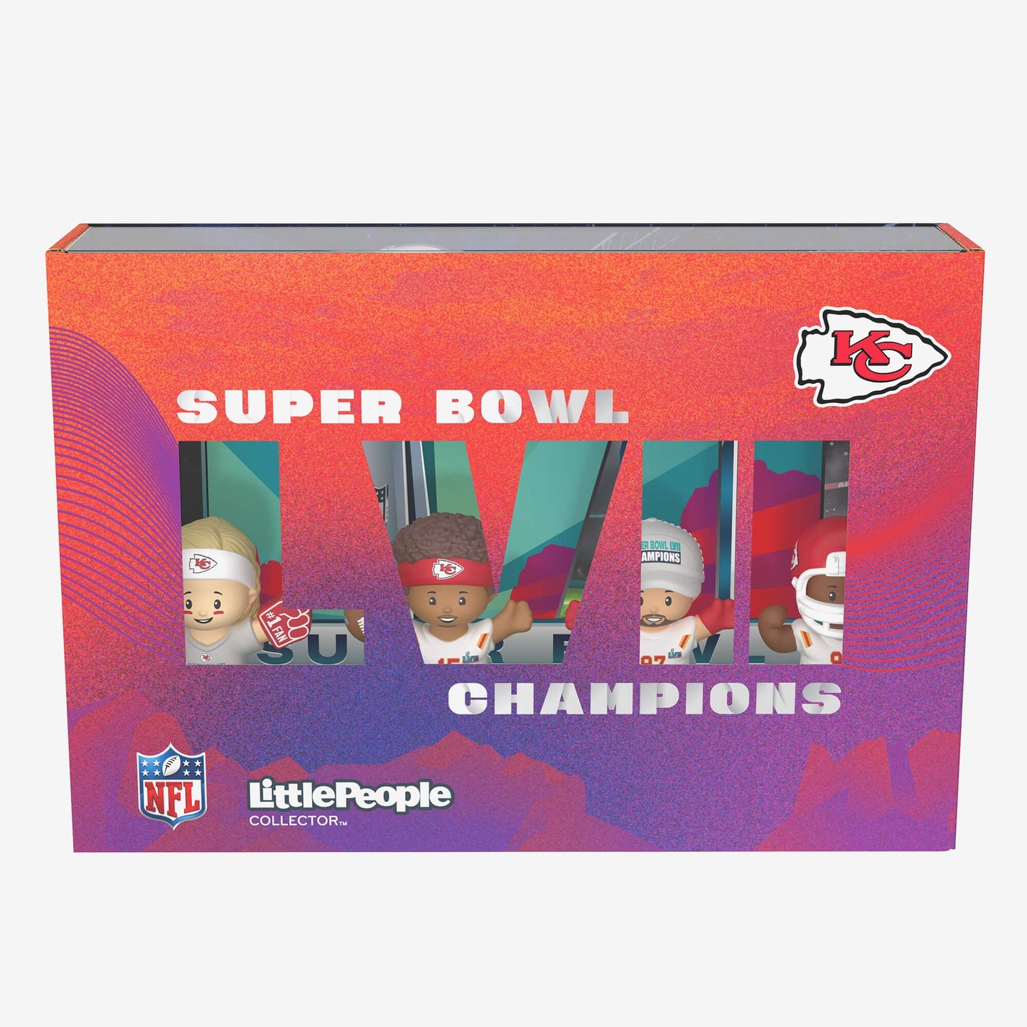 Little People Collector Super Bowl LVII Champions Set Kansas City Chiefs - Bộ Mô Hình Figure NFL - Mattel - Hình ảnh bổ sung 6