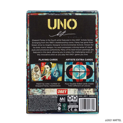 UNO Artiste Shepard Fairey - Bộ Bài Nghệ Thuật Phiên Bản Giới Hạn - Mattel Creations HGC02 - Hình ảnh bổ sung 7