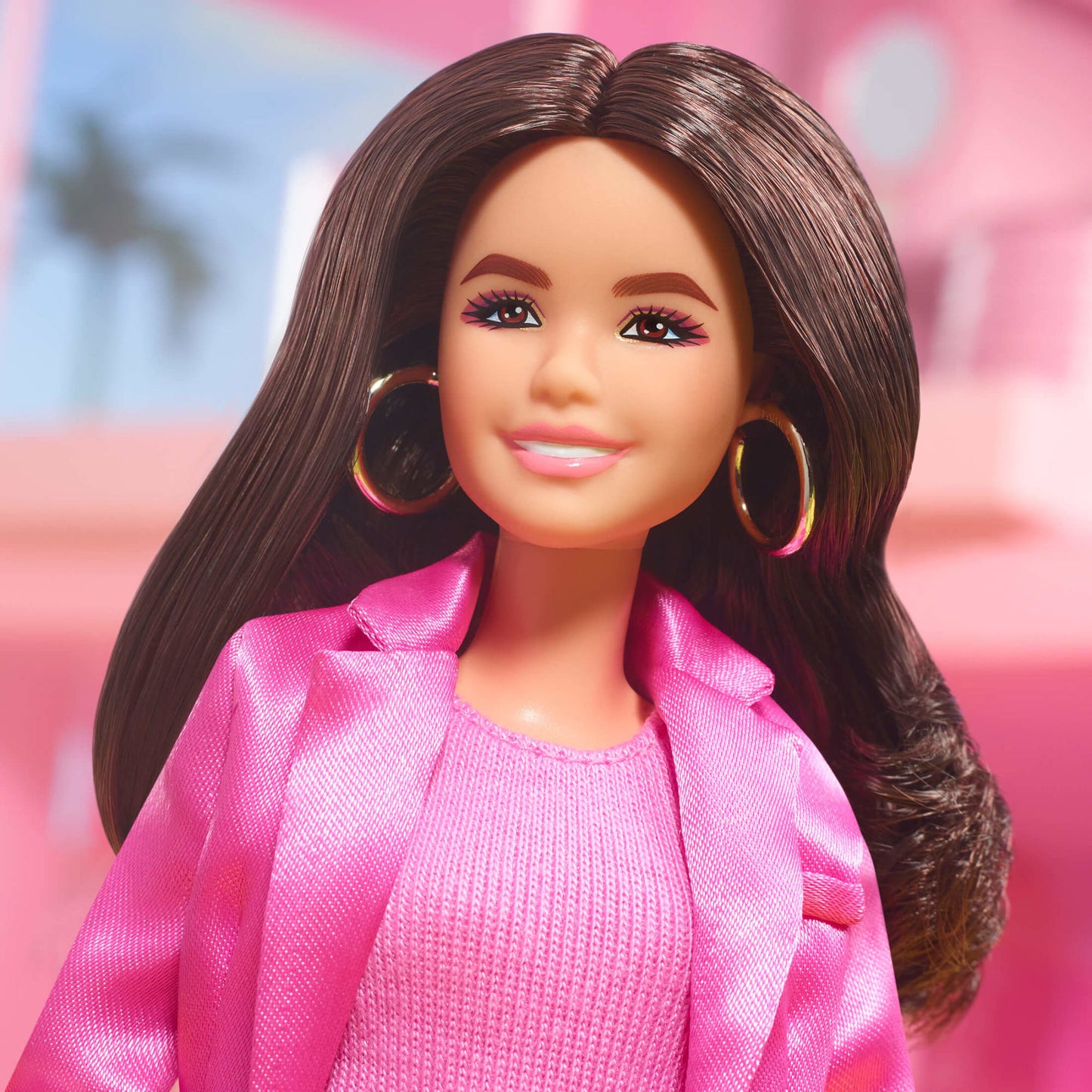 Gloria Doll Wearing Pink Power Pantsuit – Barbie The Movie - Búp Bê Sưu Tầm Chính Hãng Mattel Signature HPJ98 Mattel - ảnh 3 
