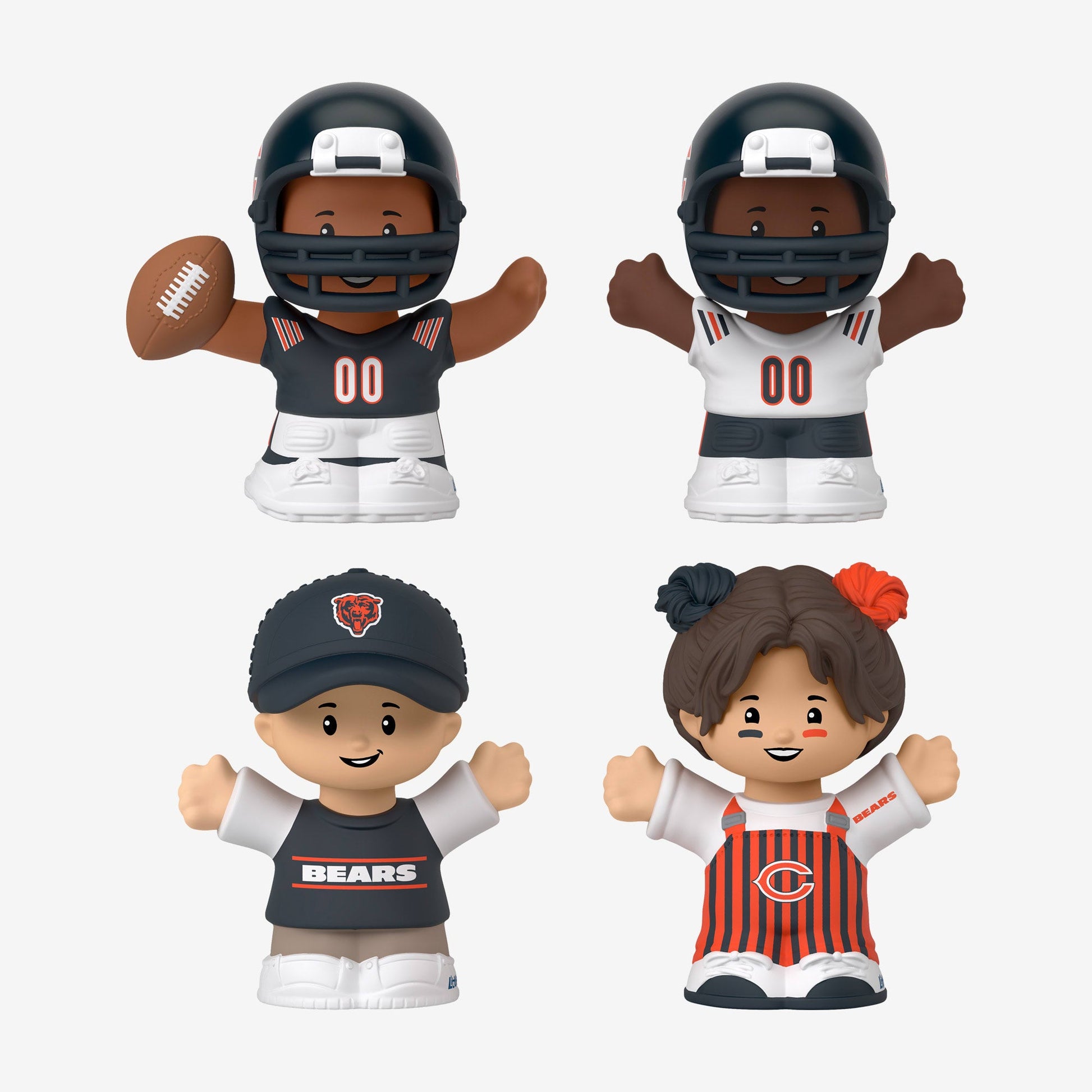 Little People Collector x NFL Chicago Bears Set - Bộ Figure Sưu Tầm Bóng Bầu Dục - Mattel - Hình ảnh bổ sung 5