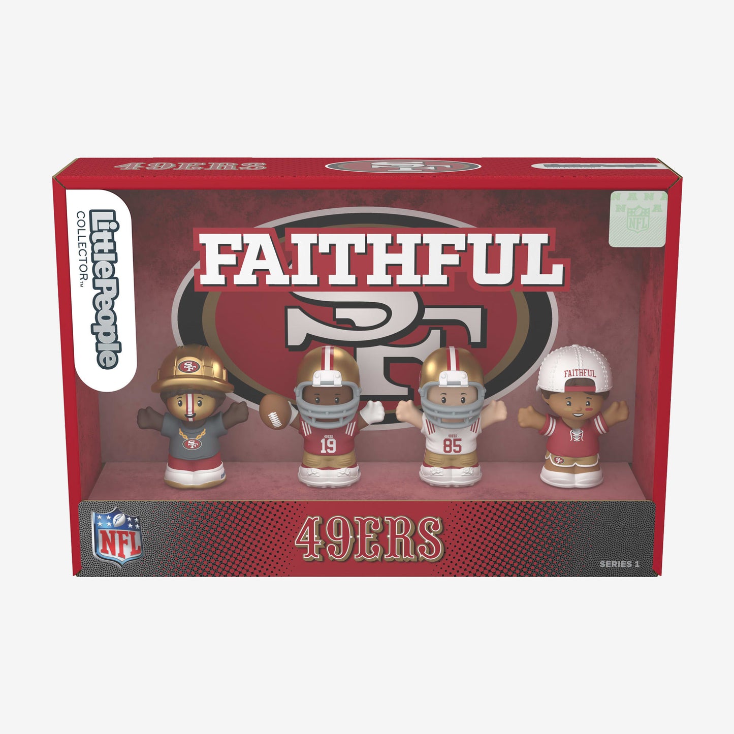 Little People Collector x NFL San Francisco 49ers Set - Bộ Nhân Vật Sưu Tầm Thể Thao - Mattel